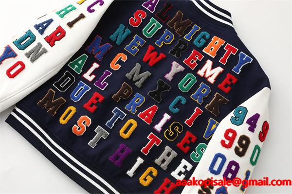 個性☆Supreme SS25 week3 Praises Varsity Jacket シュプリームジャケットコピー 176- 72.5キロMサイズ