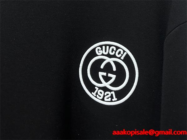  2025秋冬 定番 ブラック GUCCI ロンT おしゃれ 高評価 グッチ コピー