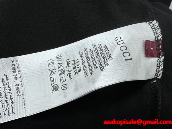  2025秋冬 定番 ブラック GUCCI ロンT おしゃれ 高評価 グッチ コピー