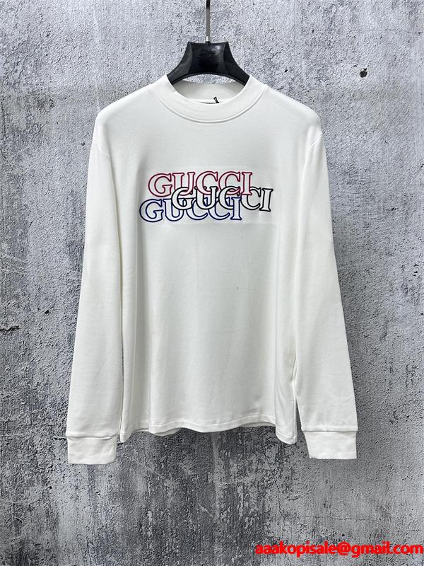  グッチ コピー 2025秋冬 トレンド ブラック GUCCI ロンT おしゃれ映え 人気上昇