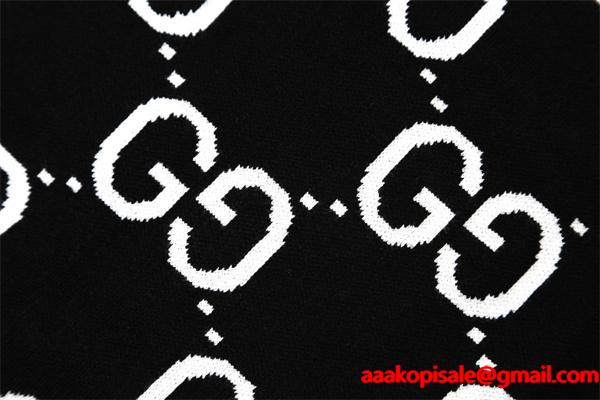 2025秋冬 高級暖か ネイビー GG総柄 GUCCI ニットセーター 大人上品  グッチ コピー