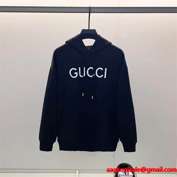 2025秋冬 存在感抜群 ブラック GUCCI グッチ コピー パーカー トレンド満載 