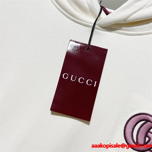 グッチ コピー 2025秋冬 高級暖か ブラック GUCCI ポイント パーカー モード感たっぷり