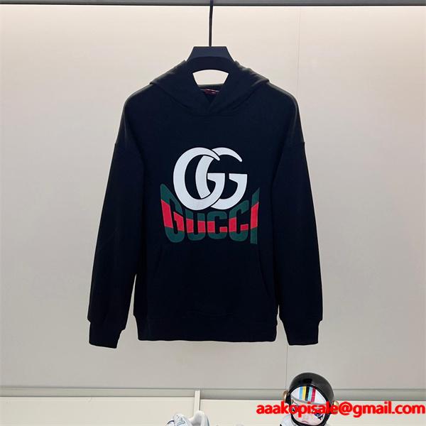 2025秋冬 トレンド最前線 ブラック GUCCI パーカー 存在感抜群 グッチ コピー