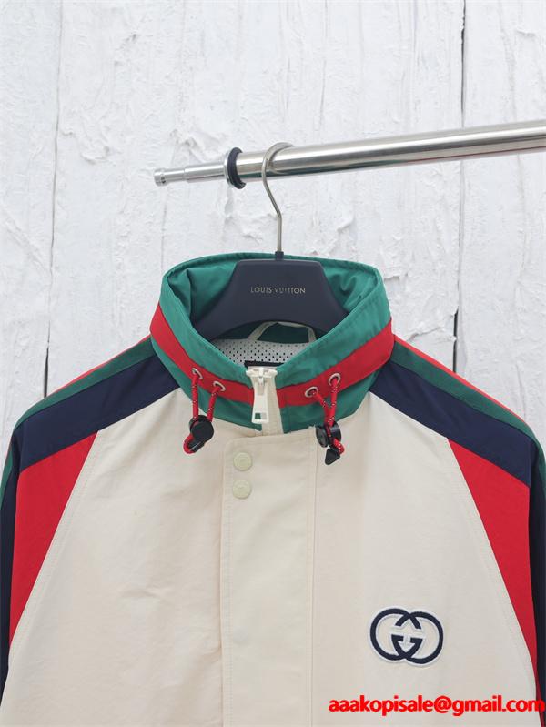 グッチ コピー 2025秋冬 上質スポーティ アイボリー GUCCI トジャケット 人気急上昇 