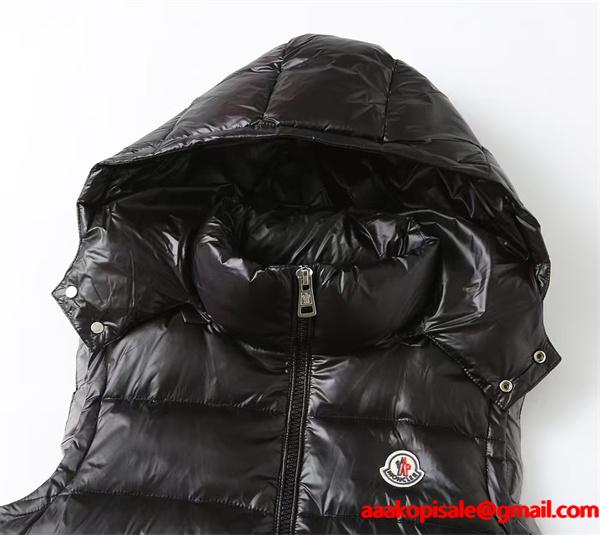 2025秋冬 軽量暖か ブラック MONCLER モンクレール コピー ダウンベスト 高機能デザイン