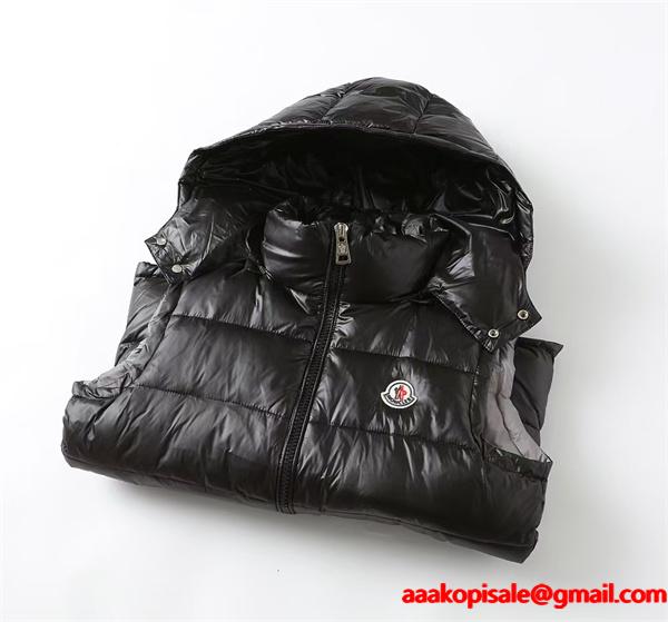2025秋冬 軽量暖か ブラック MONCLER モンクレール コピー ダウンベスト 高機能デザイン