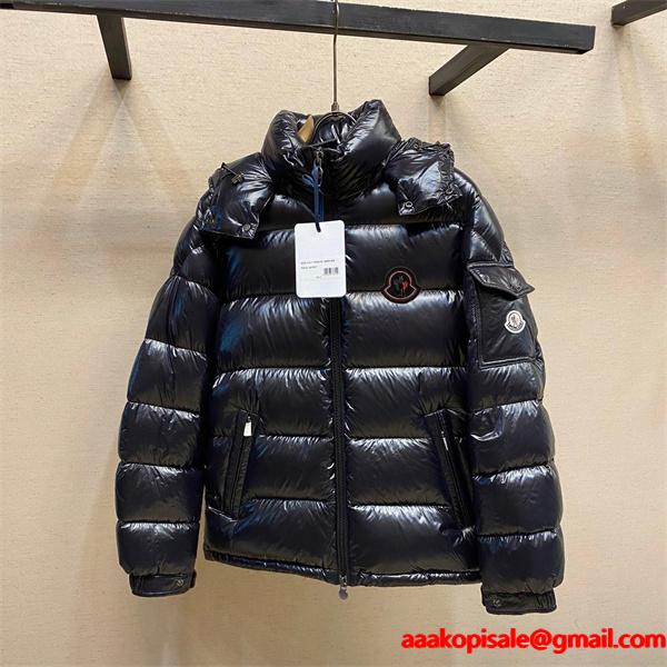2025秋冬 重厚エレガント ブラック MONCLER ダウンジャケット 風格漂う モンクレール コピー