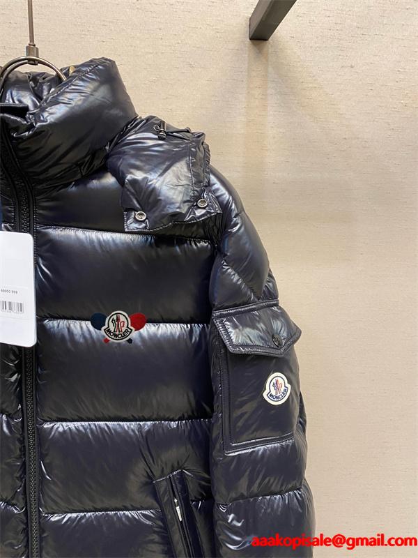 2025秋冬 ブラック MONCLER モンクレール コピー ダウンジャケット