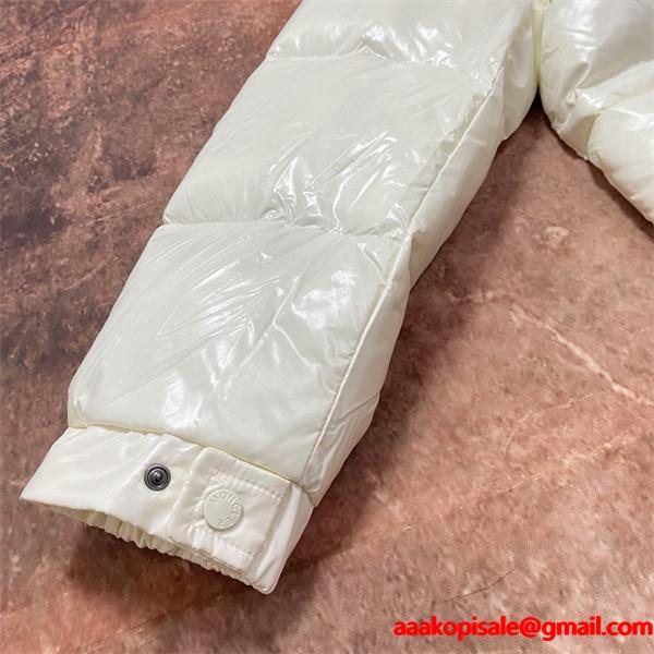 モンクレール コピー MONCLER 2025秋冬 新作 ブラック 高級 光沢 ロングダウンコート シルエット