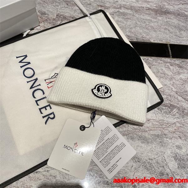 モンクレール コピー MONCLER 2025秋冬 ニットキャップ ふんわり柔らか 保温性抜群 人気 冬コーデ