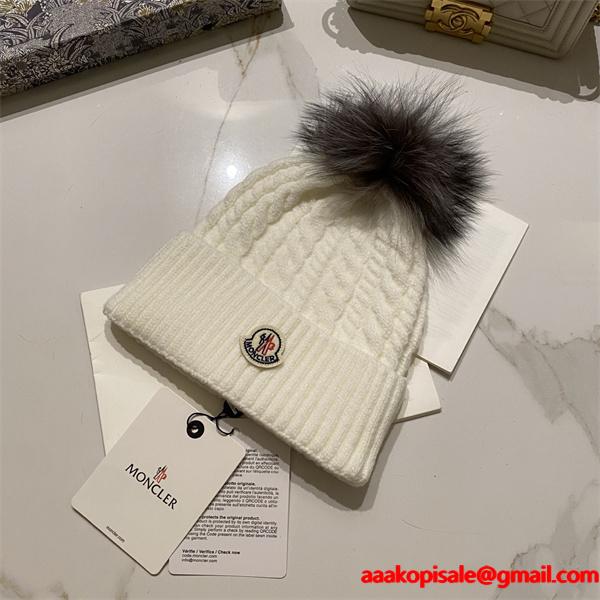 MONCLER 2025秋冬 ニットキャップ 暖か 可愛い 大人女子 人気 モンクレール コピー