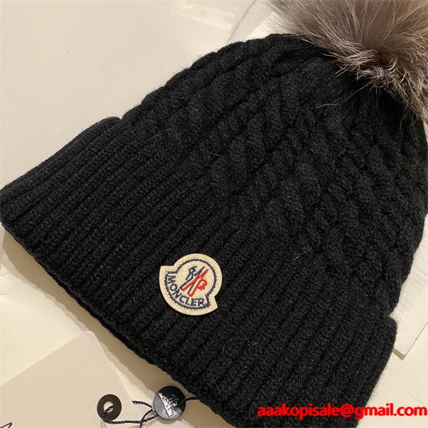 MONCLER 2025秋冬 ニットキャップ 暖か 可愛い 大人女子 人気 モンクレール コピー