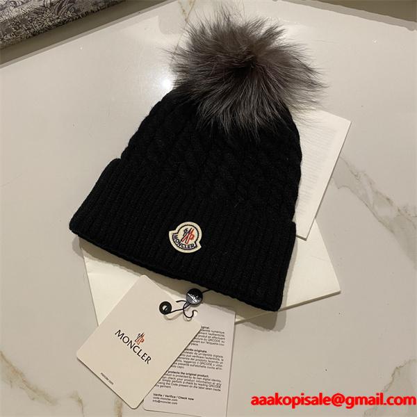 MONCLER 2025秋冬 ニットキャップ 暖か 可愛い 大人女子 人気 モンクレール コピー