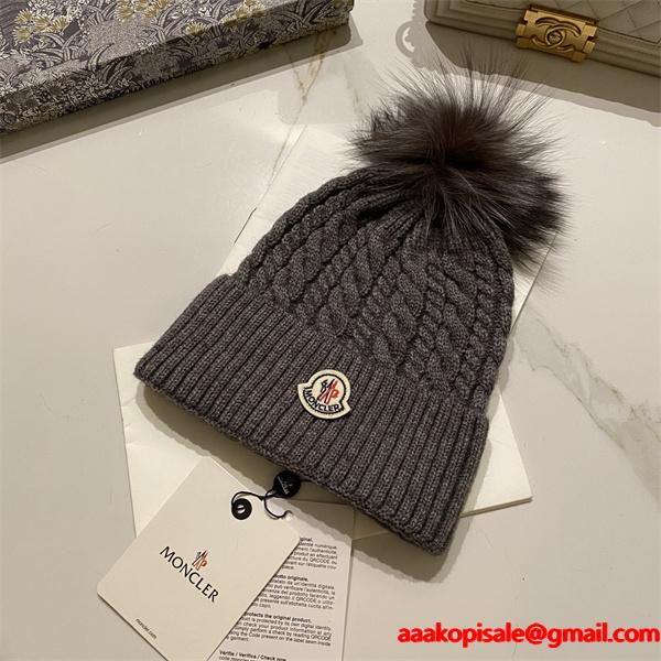 MONCLER 2025秋冬 ニットキャップ 暖か 可愛い 大人女子 人気 モンクレール コピー