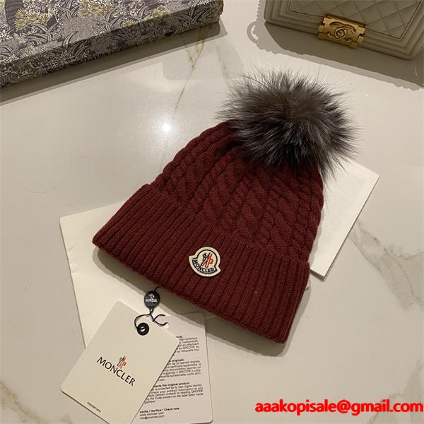 MONCLER 2025秋冬 ニットキャップ 暖か 可愛い 大人女子 人気 モンクレール コピー