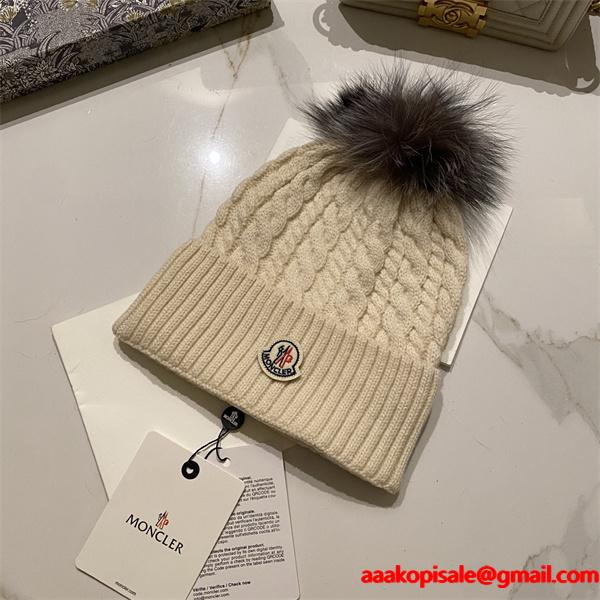 MONCLER 2025秋冬 ニットキャップ 暖か 可愛い 大人女子 人気 モンクレール コピー