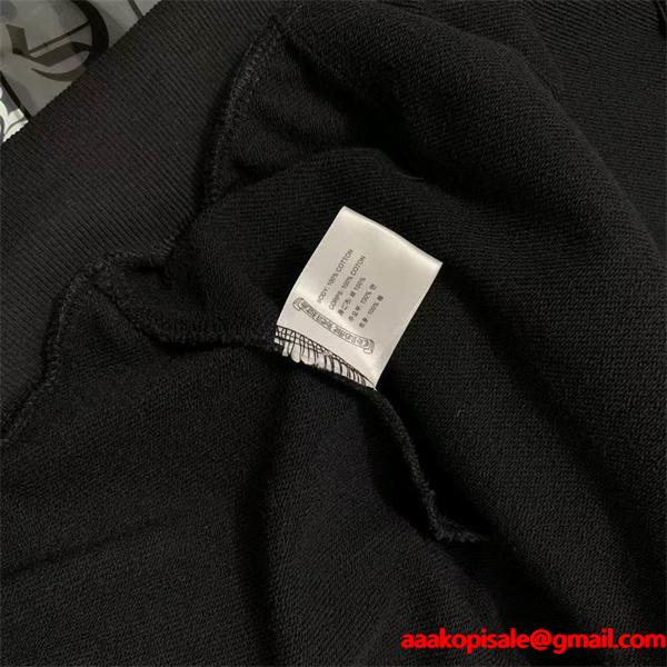 人気上昇中【Chrome Hearts】Vertical Logo Fleece Zip-Up Hoodieクロムハーツジップアップコピー