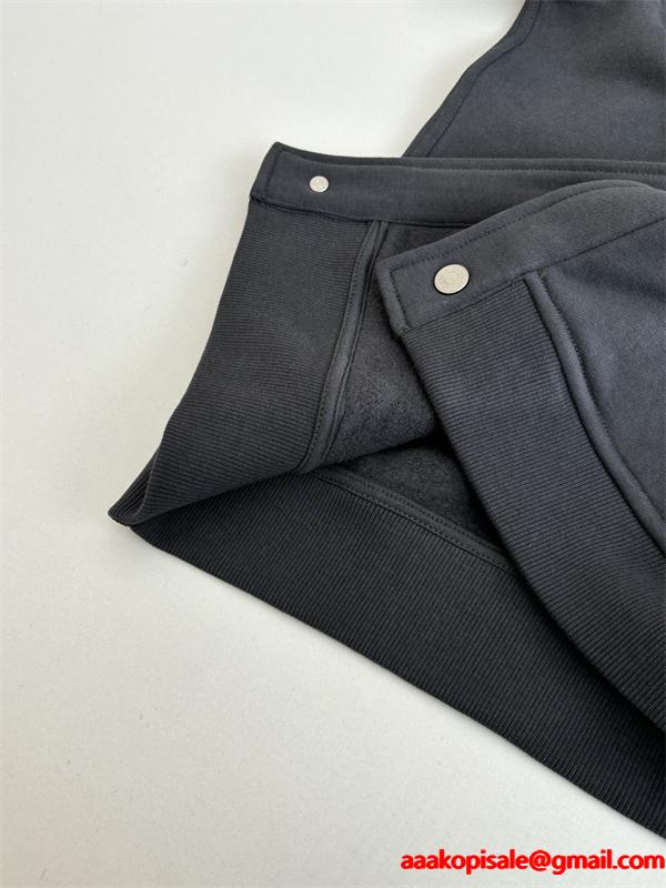 2025秋冬 上質 ダークグレー HERMES スエルメス コピー タジャン風 ジャケット 大人シック おしゃれ 