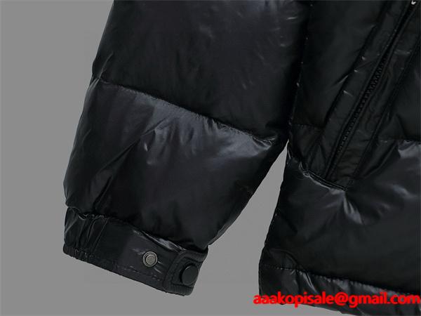 2025秋冬 オレンジロゴ 深色ブラック ダウンジャケット お洒落 トレンド注目 HERMES エルメス コピー