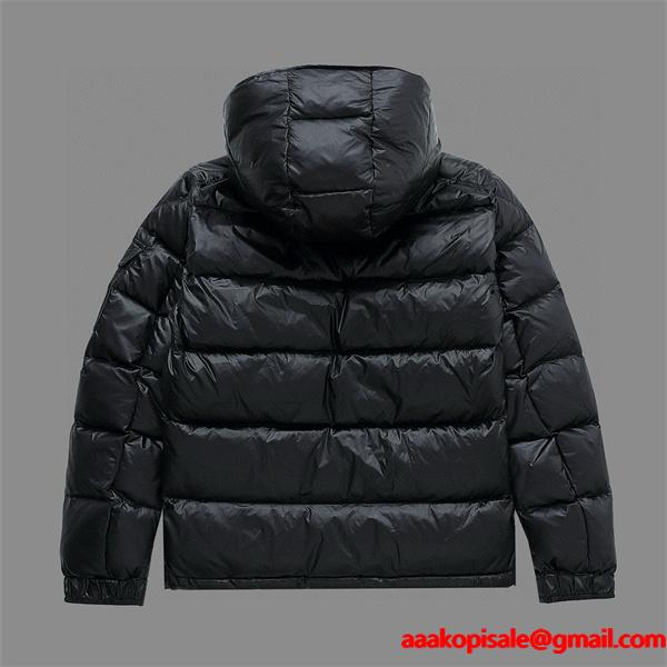 HERMES エルメス コピー 2025秋冬 新着 洗練ブラック 小ロゴ デザイン ダウンジャケット 大人モード 