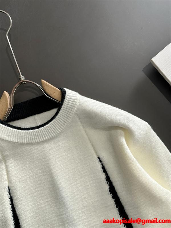 2025秋冬 洗練 ブラック HERMES エルメス コピー ニットセーター 高級感シック 