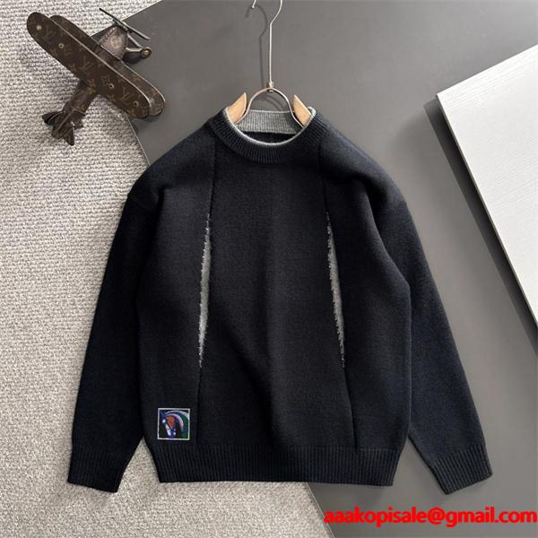 2025秋冬 洗練 ブラック HERMES エルメス コピー ニットセーター 高級感シック 