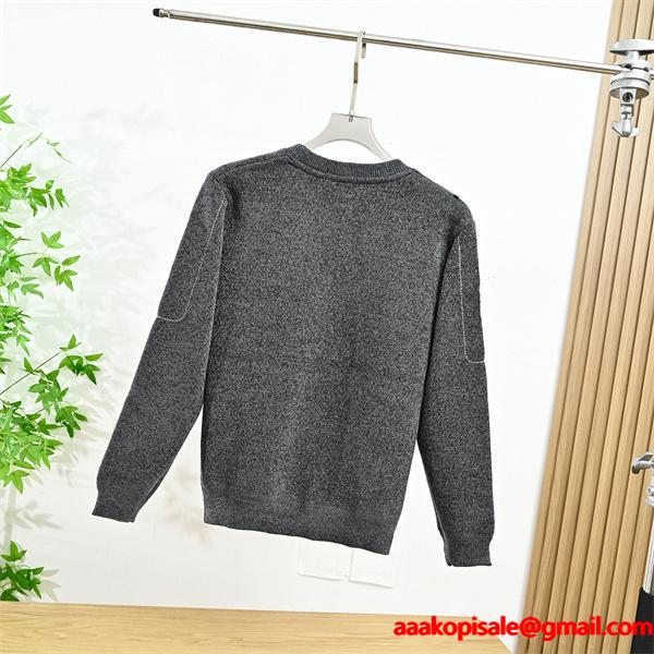 暖か グレー系 HERMES エルメス コピー ニットセーター ベーシック万能 人気