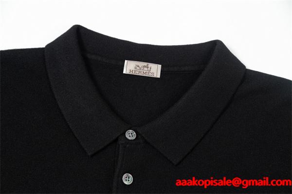 2025秋冬 上質 グレー 高級感あふれる HERMES エルメス コピー ポロニット 定番人気