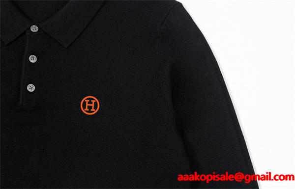 2025秋冬 上質 グレー 高級感あふれる HERMES エルメス コピー ポロニット 定番人気