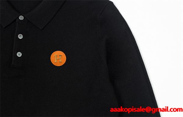 グレー 大人可愛い HERMES エルメス コピー ニット きれいめ万能セーター 新作注目