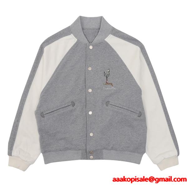 グレー 大人カジュアル 刺繍アクセント 定番人気アウター ジャケット DIOR ディオール コピー　 