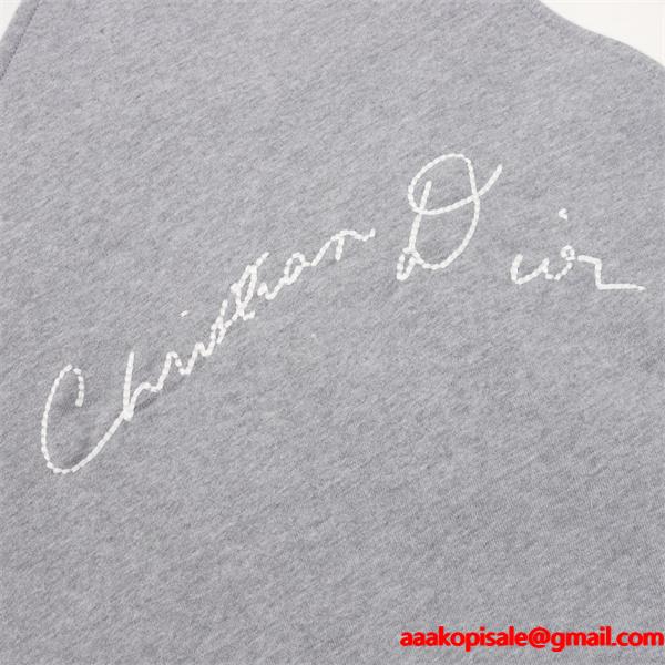 グレー 大人カジュアル 刺繍アクセント 定番人気アウター ジャケット DIOR ディオール コピー　 