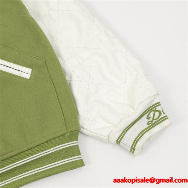 DIOR ディオール コピー トレンド感 オリーブグリーン 大人お洒落 ジャケット 人気必須