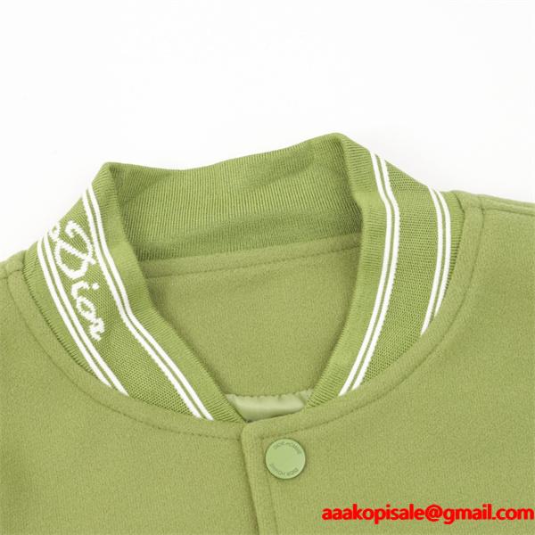 DIOR ディオール コピー トレンド感 オリーブグリーン 大人お洒落 ジャケット 人気必須