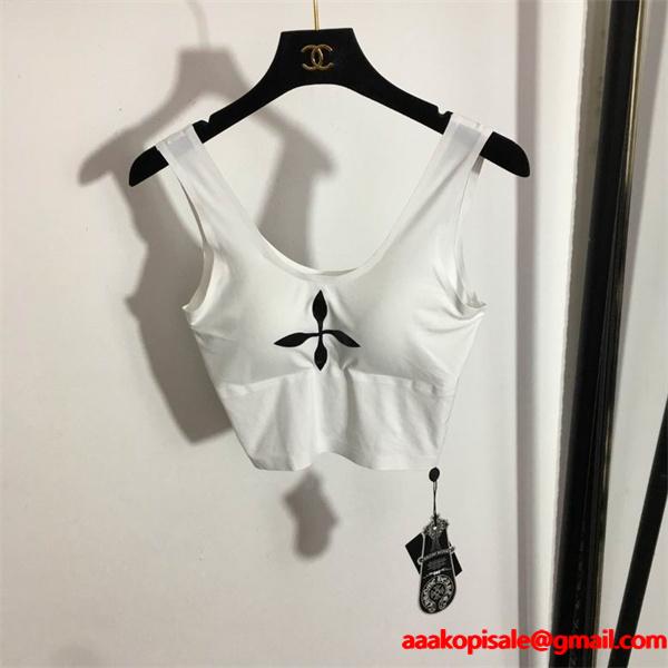 CHROME HEARTS 上質 ホワイト アウト クロムハーツ コピー タンクトップ 柔らかフィット 大人ヘルシー