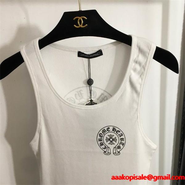 2025秋冬 上質コットン タンクトップ クロムハーツ コピー ミニマル 洗練 CHROME HEARTS