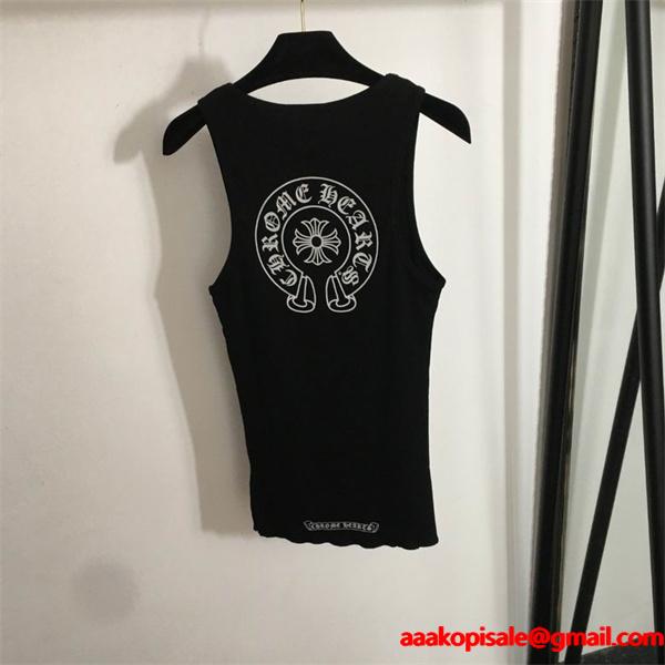 2025秋冬 上質コットン タンクトップ クロムハーツ コピー ミニマル 洗練 CHROME HEARTS