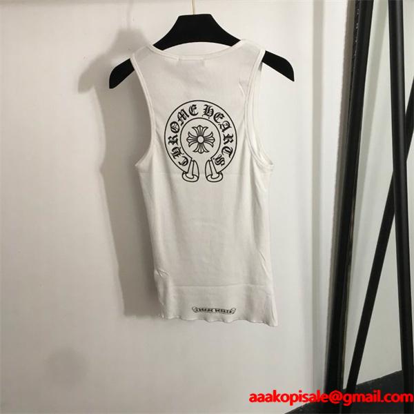 2025秋冬 上質コットン タンクトップ クロムハーツ コピー ミニマル 洗練 CHROME HEARTS