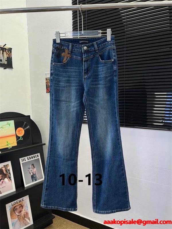 クロムハーツ コピー 2025秋冬 定番ブルー 上質 ポイント シンプル デニムパンツ CHROME HEARTS