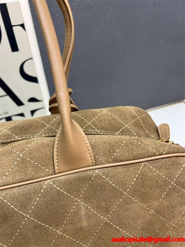 2025秋冬 CHANEL シャネル コピー トレンド 上品 ブラック スエード 通勤 人気 大容量 ハンドバッグ