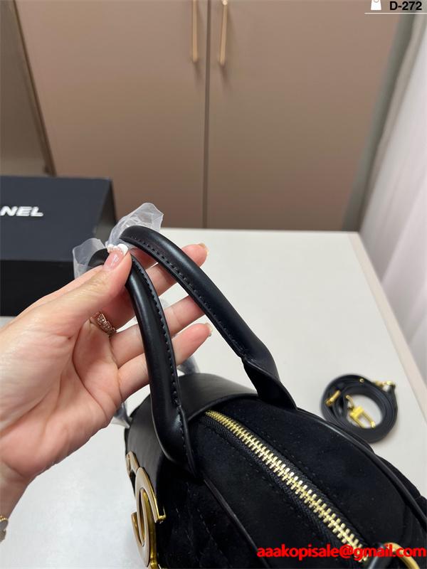 CHANEL シャネル 偽物 2025秋冬 クラシック モード ブラック 人気 エレガント ハンドバッグ