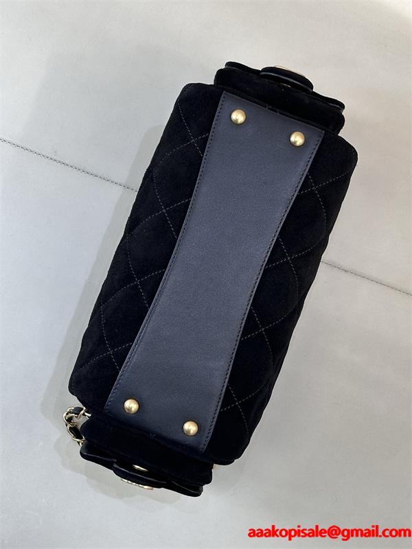 大人エレガント ブラウン スエード 高級感 CHANEL シャネル スーパーコピー ショルダーバッグ