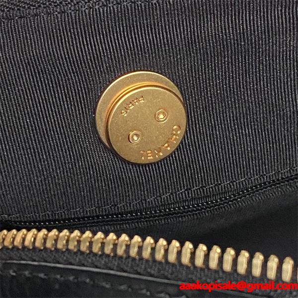 CHANEL シャネル コピー 2025秋冬 新作 リッチ艶 ブラック 高見え 大人モード ボストンバッグ