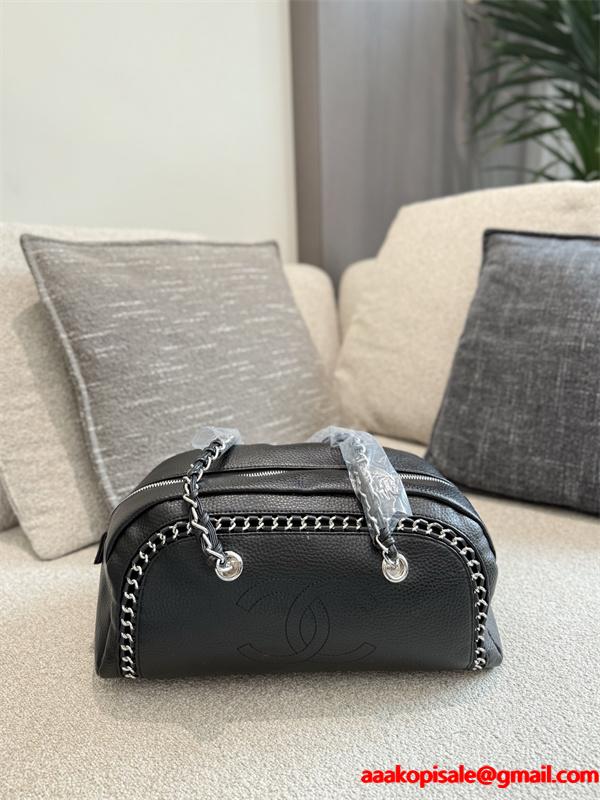 2025秋冬 シーズン限定 ブラック CHANEL シャネル 偽物 人気必須 ショルダーバッグ