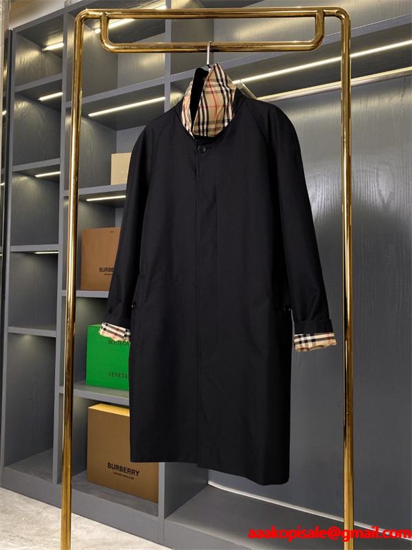 BURBERRY 激安 メンズ カムデン シングルブレスト コート ガバジン素材 英国クラシック 細身シルエット オールシーズン対応
