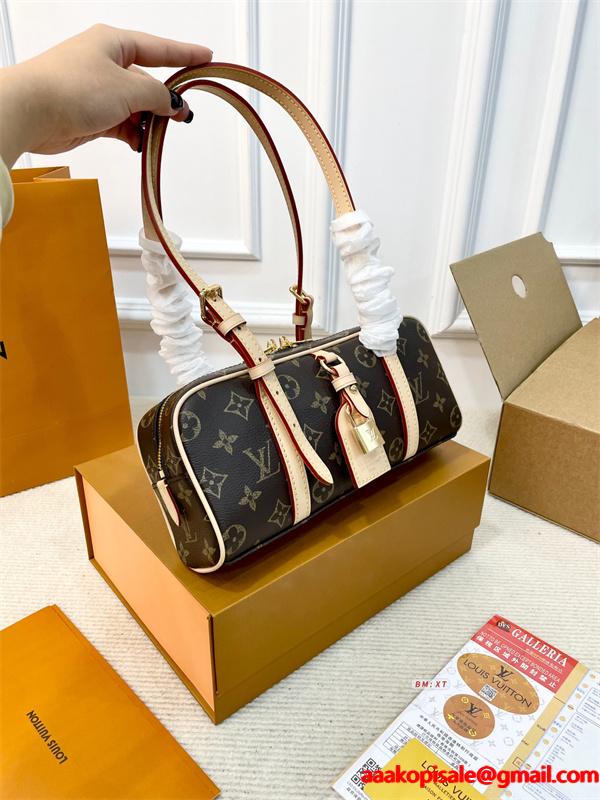 2025秋冬 クラシック ブラウン 人気急上昇 LOUIS VUITTON ルイヴィトン コピー ミニボストンバッグ