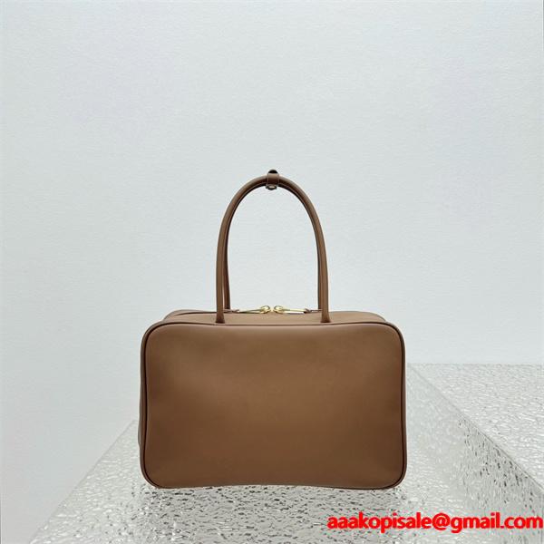 温もりキャメル 新作注目 シンプル上質 しっとりレザー ボックスバッグ MIUMIU ミュウミュウ コピー