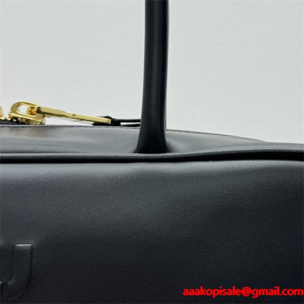 MIUMIU ミュウミュウ 偽物 ネイビー トレンドリッチ 人気上昇 大容量レザーボックスバッグ 