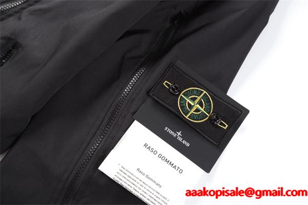 2025秋冬 ブラック 新作軽量 スタイリッシュ STONE ISLAND ストーンアイランド 偽物 ジャケット